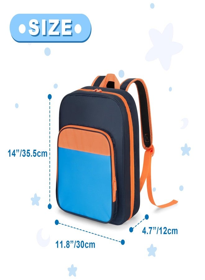 CURMIO Toy Cars Storage Backpack Compatible with Monster Jam Trucks/Hot Wheels 1:64 Scale Monster Trucks, Portable Carrying Case Bag with Front Pocket for Monster Truck, Dark Blue (Bag Only) - Image 5